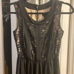 Black Maxi Top design lace
